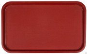 Поднос столовый из полипропилена 530x330 мм темно-красный