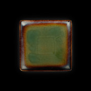 Тарелка квадратная «Corone Verde» 212х212 мм синий+зеленый