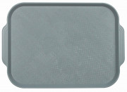 Поднос столовый из полистирола 450х355 мм серый [1730]