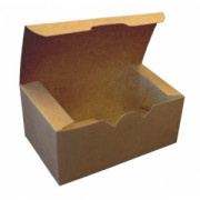 Коробка для наггетсов, крылышек, картофеля фри 900 мл бумага крафт двухсторонний (в упаковке 350 шт.) [158994]