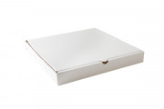 Коробка для пиццы 400х400х40 мм картон белый (в упаковке 50 шт.) [128970]