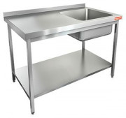 НСО1М-12/7БПП ЭН стол-моечная ванна, 1 секц., (500х500х300) справа, (нерж.угол), HICOLD RUS