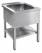 Ванна моечная Abat ВМП-7-1-6 РН 1-секц., нерж., разб. с полкой