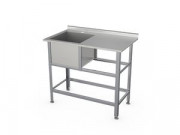 Ванна моечная Атеси ВСМС-Б-1Л.700-1550.850-1-02 (ВМС-1/700 с бортом)