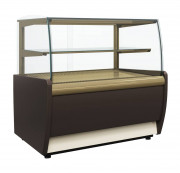 ВИТРИНА КОНДИТЕРСКАЯ ВХСВ-1,3Д CARBOMA MINI 0012-0109 (K70 VM 1,3-12) КОРИЧ.-ЗОЛОТОЙ