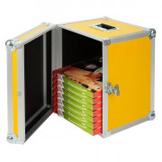 Ящик для перевозки пиццы 35x35см h48см, алюминий, пластик 712/35LC