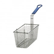 Корзина для фритюрницы 65х14,5см h14,5см, никелированная, ручка синяя 428