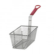 Корзина для фритюрницы 65х16,5см h25,5см, никелированная, ручка красная 427