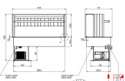 ПРИЛАВОК ХОЛОД. ENOFRIGO DOGE WALL 1400 RF ВСТР. A1DOGEKWRF14P/X ЦВЕТ 608