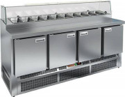 Стол для пиццы Hicold PZE2-1111/GN (1/6) СТЕКЛО