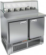 Стол для пиццы Hicold PZE2-11GN (1/6) СТЕКЛО