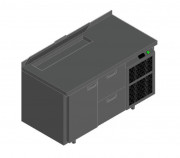 Стол для салатов Hicold SL2-12GN (1/6) С КРЫШК.