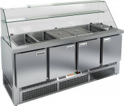 Стол для салатов Hicold SLE3-1111GN ВЫСОКОЕ СТЕКЛО