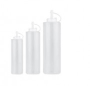 Бутылка для соуса 240мл., пластик,цвет белый, 41526-B1