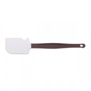 Лопаточка кондитерская силиконовая 25см, пластиковая ручка, SCP-NF-250-BR401-MP-MC