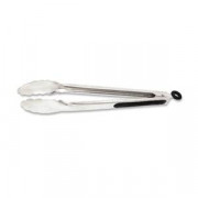 Щипцы универсальные 23 см, нерж.сталь, ручка с силиконовыми вставками, силиконовый замок, SGS-FT-230