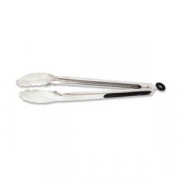 Щипцы универсальные 35 см, нерж.сталь, ручка с силиконовыми вставками, силиконовый замок, SGS-FT-350