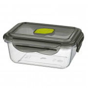 Контейнер "BRILLIANT" 0,45л (14х11см h6,6см), с герметичной крышкой, с клапаном, пластик (тритан) 43