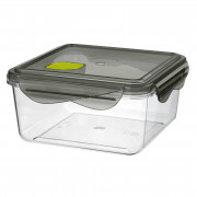 Контейнер "BRILLIANT" 1,15л (16х16см h8см), с герметичной крышкой, с клапаном, пластик (тритан 43117