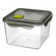 Контейнер "BRILLIANT" 1,70л (16х16см h11,1см), с герметичной крышкой, с клапаном, пластик (тритан 43