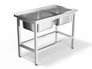 Ванна моечная Eksi серии ВМЦБ-2/400-п, цельнотянутая (11201)