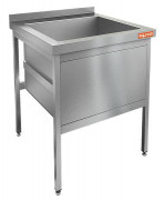 Котломойка, 1 мойка (570х420х438) c/площ. под смеситель Н1МКС-7/6 (700х600х870h)