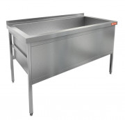 Котломойка, 1 мойка (1270х520х438) c/площ. под смеситель Н1МКС-14/7 (1400х700х870h)