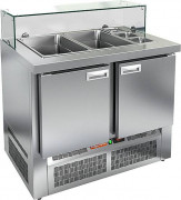 Стол охлаждаемый высокотемпературный тип HT модель SLE3-11GN для салатов (низкое стекло)