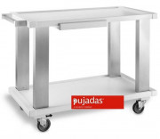 M.Pujadas, S.A. Тележка сервировочная 80210 (дерево/аллюм., 2 полки, белая)