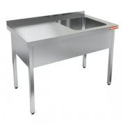 НСО1М-13/7БП стол-моечная ванна, 1 секц. (500х500х300) справа, HICOLD RUS