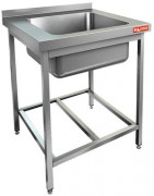 НСО1М-6/6БР ЭЦ стол-моечная ванна, 1 секц. (400х400х250), (оцин.угол.), HICOLD RUS