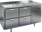 BN 22/TN стол охл (-2+10), 4 ящика, 1390х500х850мм, HICOLD RUS