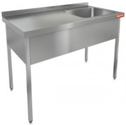 НСО1М-18/7БП стол-моечная ванна, 1 секц. (500х500х300) справа, HICOLD RUS