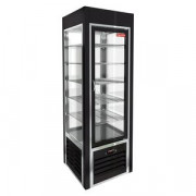 VRC 350 Sh Black FR витрина охл. кондитерская., на низ. ножках, чёрная, рамка нерж., HICOLD RUS