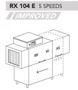 МАШИНА ПОСУДОМОЕЧНАЯ DIHR RX 104 E SX+DDE+DR64+HR10