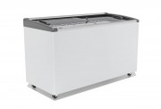 ЛАРЬ МОРОЗИЛЬНЫЙ GELLAR FG 500 E ГНУТОЕ СТЕКЛО, АЛЮМИНИЙ, СЕРЫЙ (ПРОПАН)