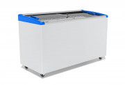 ЛАРЬ МОРОЗИЛЬНЫЙ GELLAR FG 500 E ГНУТОЕ СТЕКЛО, АЛЮМИНИЙ, СИНИЙ (ПРОПАН)