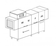 МАШИНА ПОСУДОМОЕЧНАЯ DIHR RX 184 SX+DDE+DR94+HR10