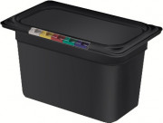 Гастроемкость из полипропилена без крышки GN 1/4 265х162х150 мм черная [422101713]