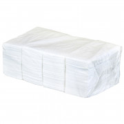 Салфетки бумажные двухслойные 330х330 мм, 1/8 сложение (белые)