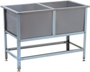 Ванна моечная 2 секц. емкость нерж. каркас оцинк ВСМ-2/430-ЮТ
